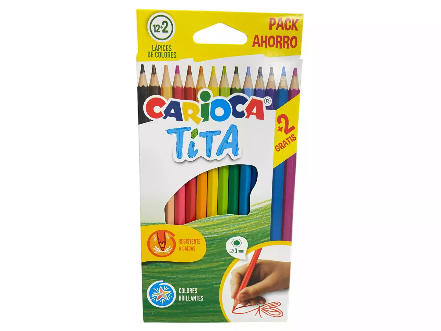 Carioca Tita pack 12+2 lápices de colores