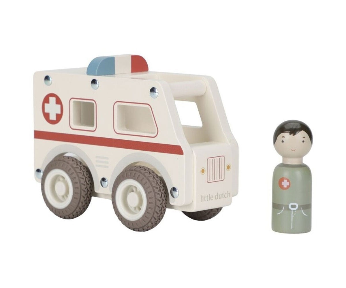 Little Dutch Ambulancia de madera