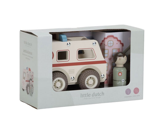 Little Dutch Ambulancia de madera
