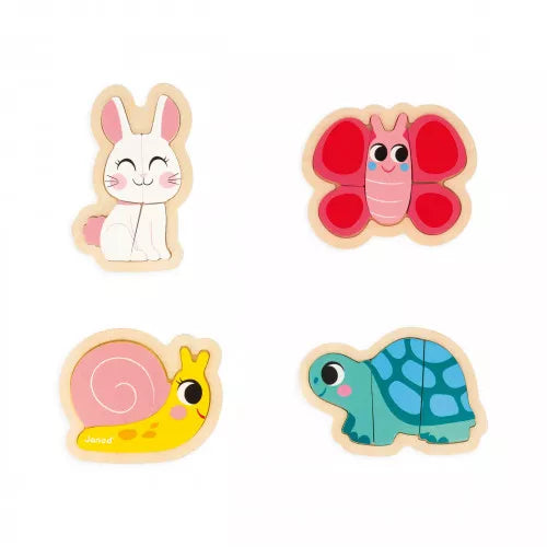 Janod Puzzles encajables evolutivos Jardín