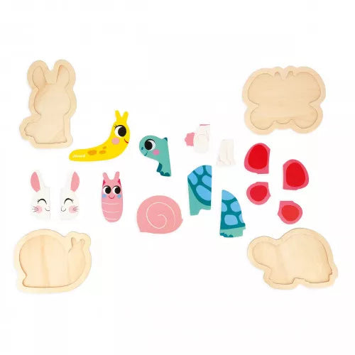 Janod Puzzles encajables evolutivos Jardín