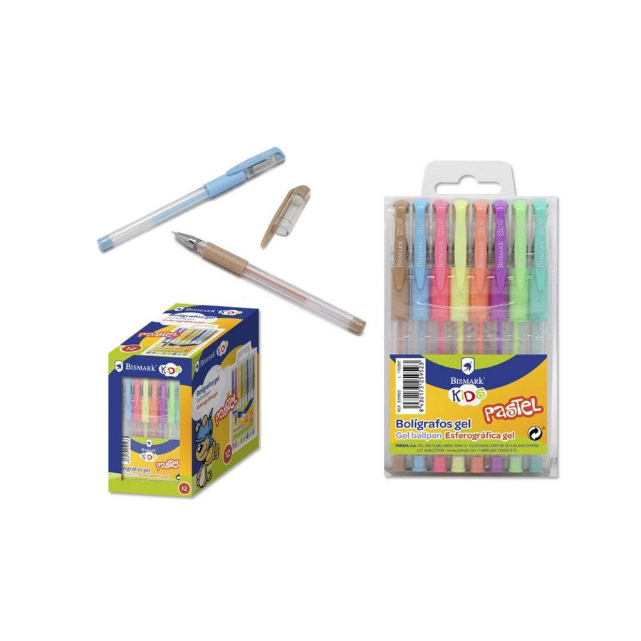 Bismark bolígrafo gel pastel 8 colores