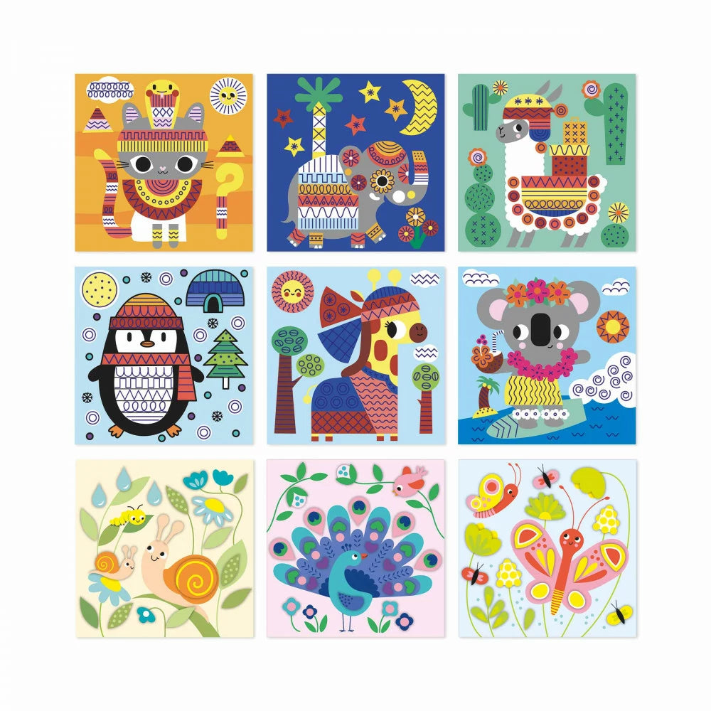 Janod Kit creativo Multiactividades 4 años Animales