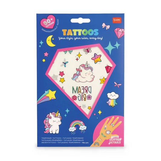Legami Tatuajes temporales unicornio