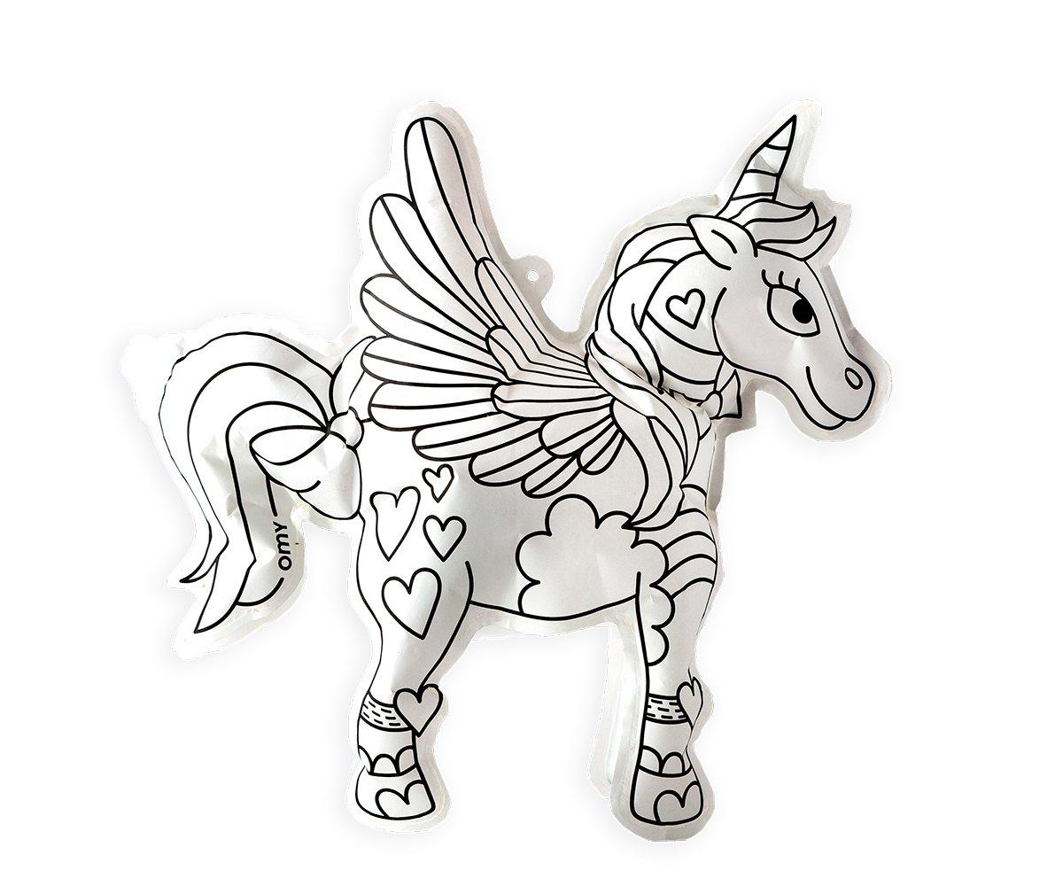 Omy Juego para inflar y colorear Unicornio