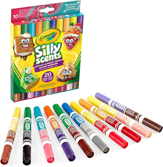 Crayola Silly Scents perfumados 10 rotuladores dobles