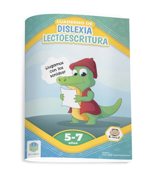 Átomo Cuaderno de dislexia Lectoescritura 5-7 años