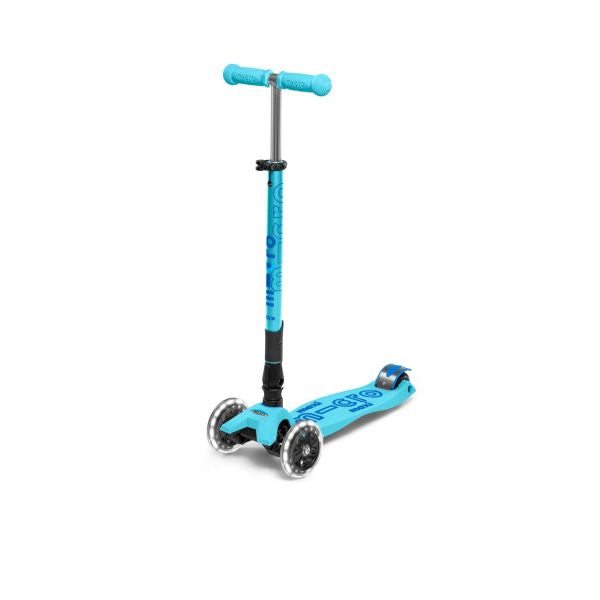 Micro Patinete Maxi Deluxe plegable led Azul