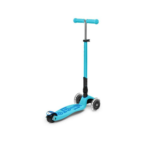 Micro Patinete Maxi Deluxe plegable led Azul