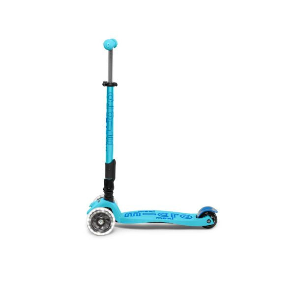 Micro Patinete Maxi Deluxe plegable led Azul
