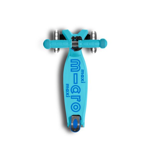 Micro Patinete Maxi Deluxe plegable led Azul