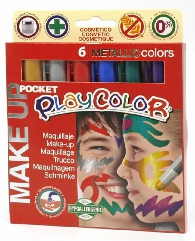 Playcolor Maquillaje metalizados 6 colores
