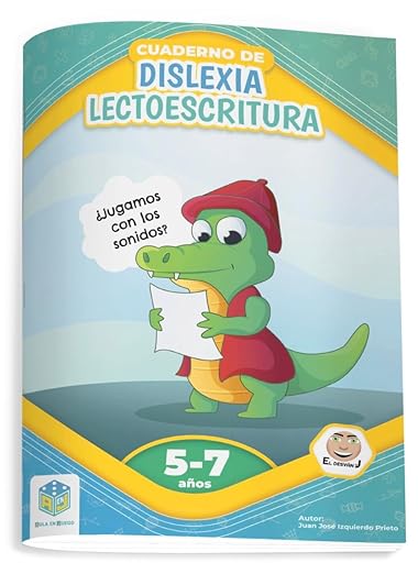 Átomo Cuaderno de Dislexia Lectoescritura 5-7 años