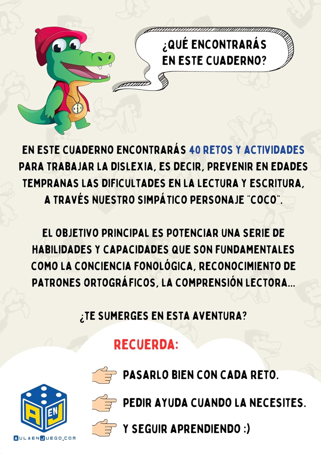 Átomo Cuaderno de Dislexia Lectoescritura 5-7 años