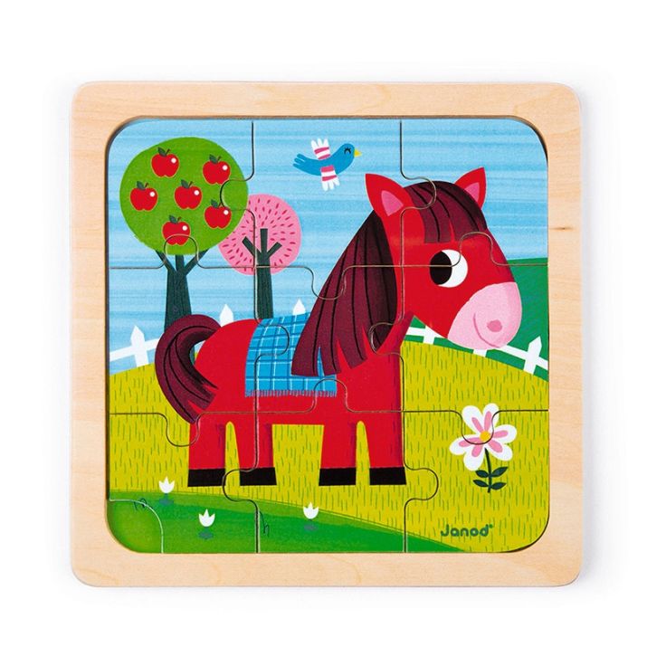 Janod Puzzle El conejo blanco o Caballo