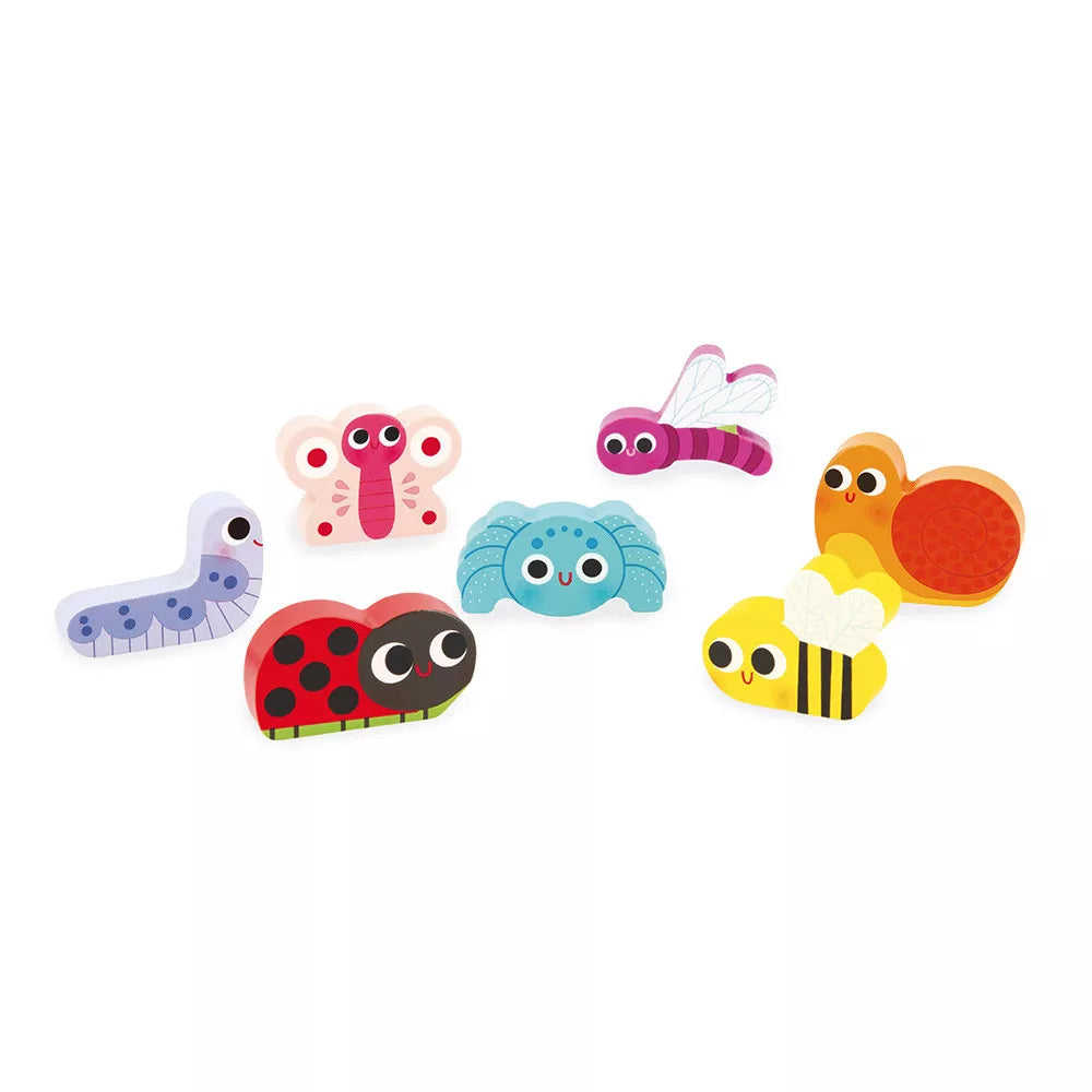 Janod Puzzle Jardín Chunky 7 piezas