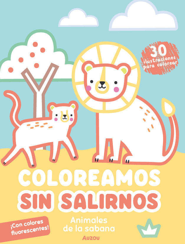 Coloreamos sin salirnos Animales de la Sabana