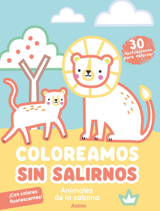 Coloreamos sin salirnos Animales de la Sabana