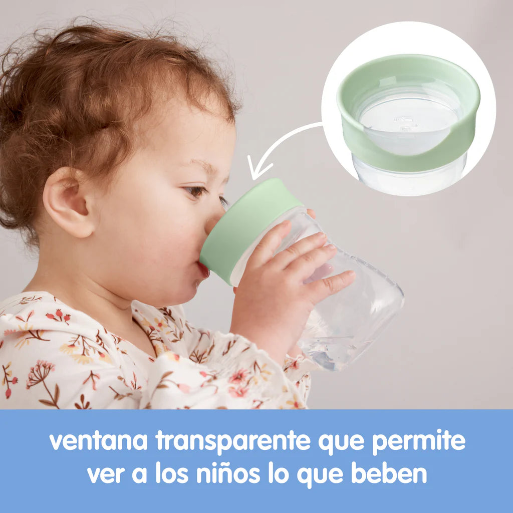 B.box Taza con borde de entrenamiento Sage