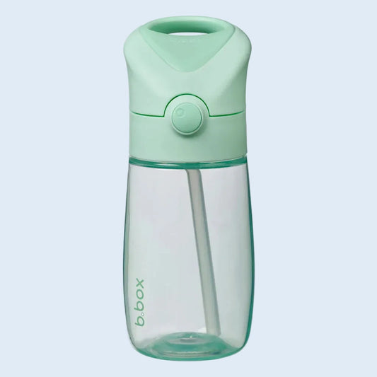 B.box Botella tritán con pajita 380ml Spearmint