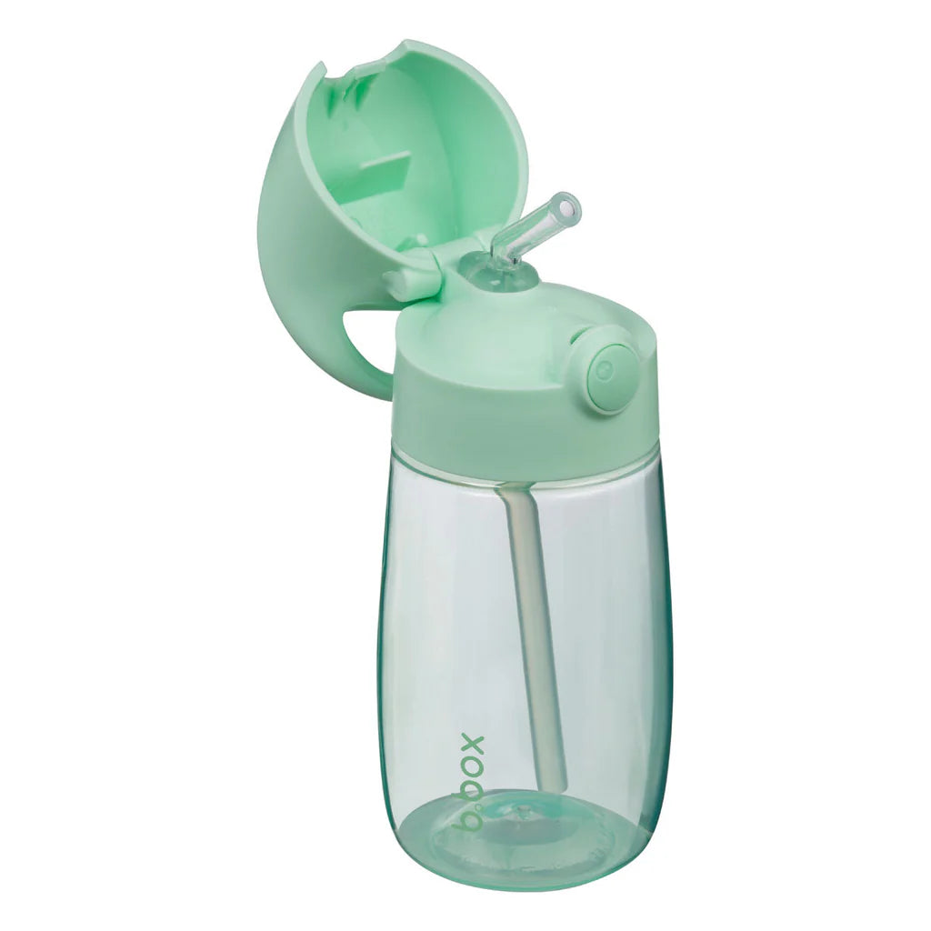 B.box Botella tritán con pajita 380ml Spearmint