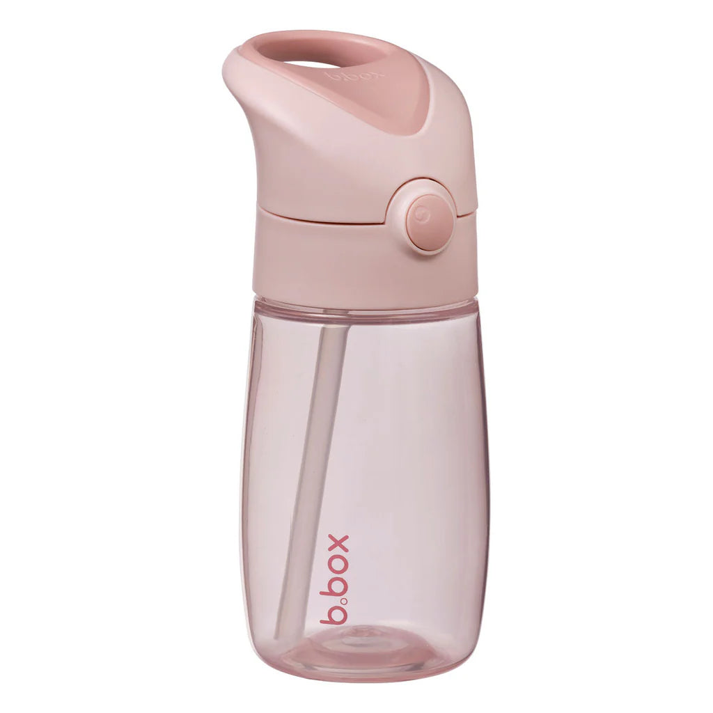 B.box Botella tritán con pajita 380ml Blush Crush