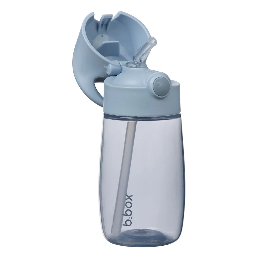 B.box Botella tritán con pajita 380ml Chill Out