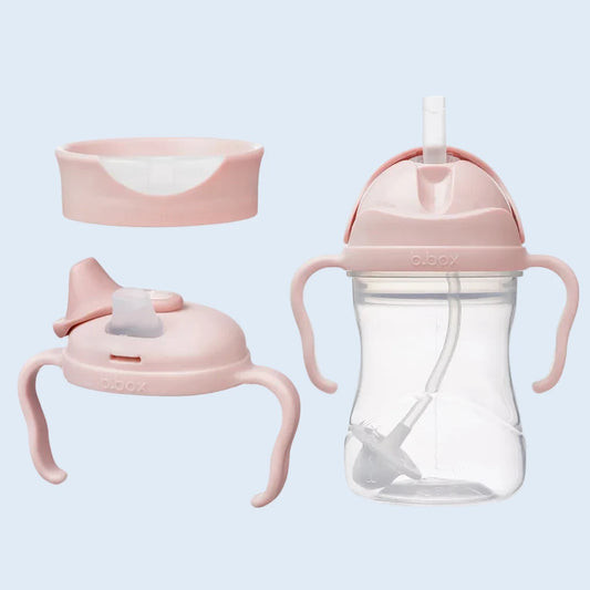 B.box Pack taza y vaso para bebé 3 en 1 Blush