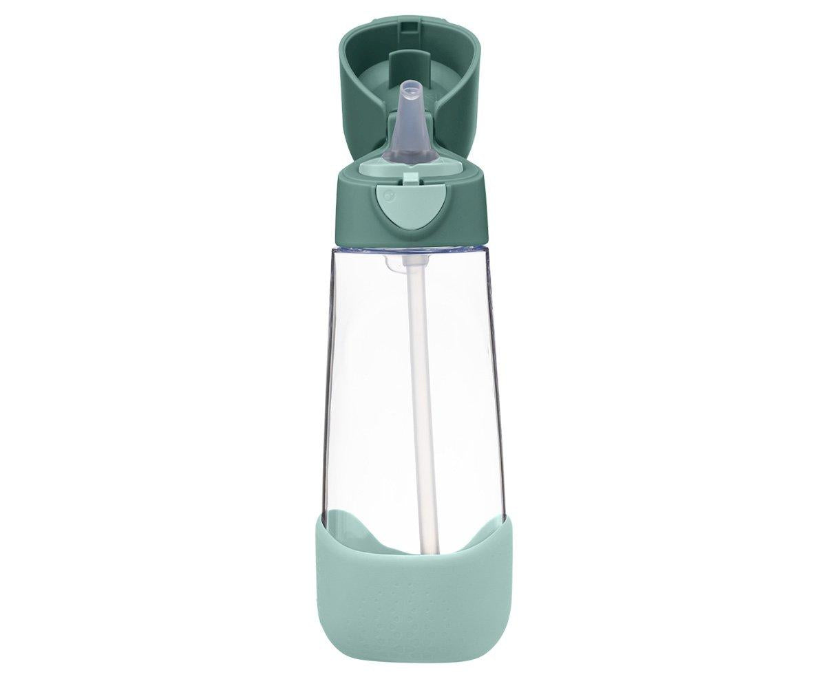B.box Botella tritán con pajita 600 ml Emerald Forest