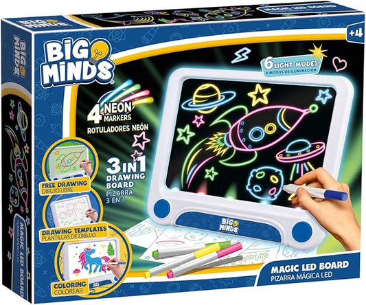 Big Minds Pizarra Led dibujo neón