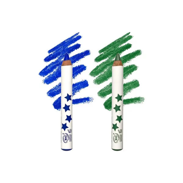 Inuwet Set lápices orgánicos Verde y Azul