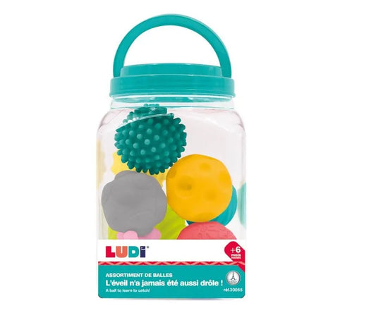 Ludi Conjunto de 8 pelotas sensoriales