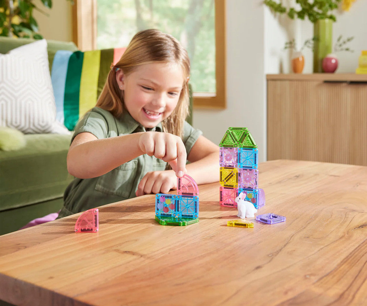 Magna-tiles Micro Mags Travel Set Spring Garden