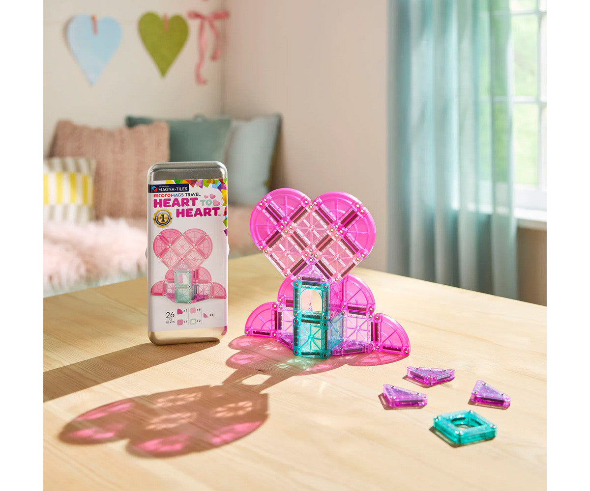 Magna-tiles Micro Mags Travel Set Heart to heart