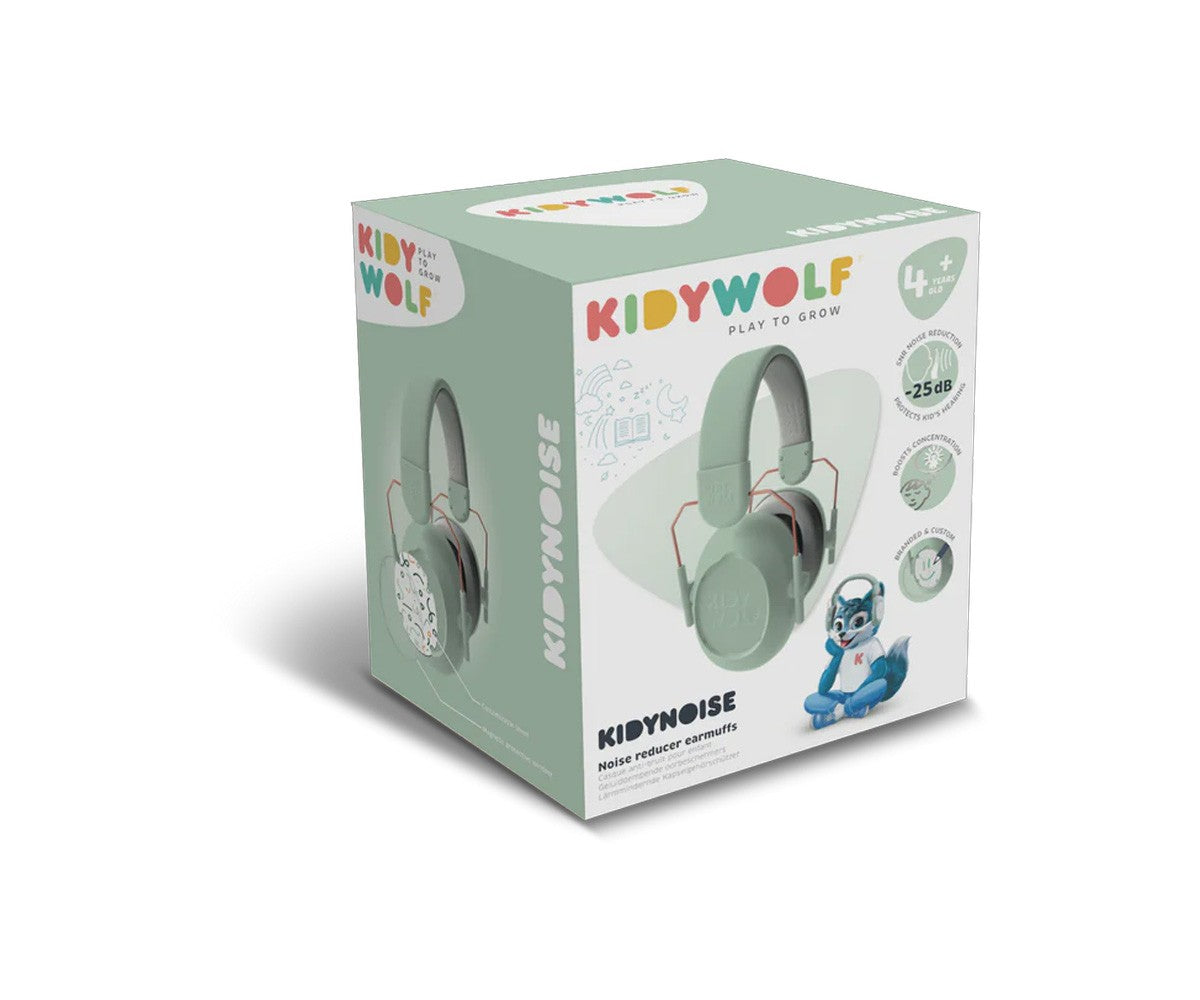 Kidywolf Auriculares anti ruido Kidynoise verde