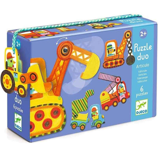 Djeco Puzzle Dúo Vehículos