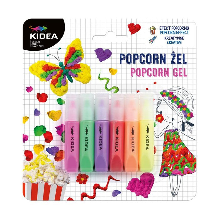 Kidea gel palomitas pack 6 colores