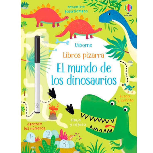 Usborne Libro Pizarra El mundo de los dinosaurios