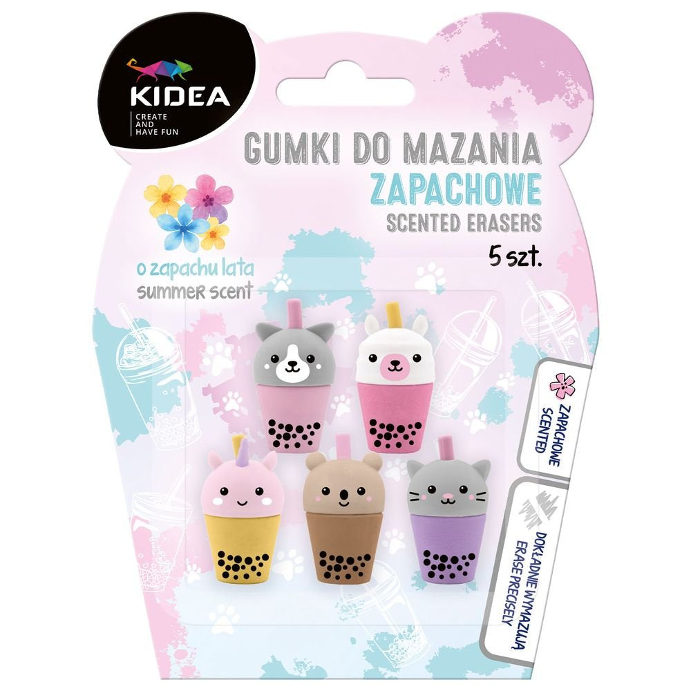 Kidea Set 5 gomas de borrar aromáticas Batidos