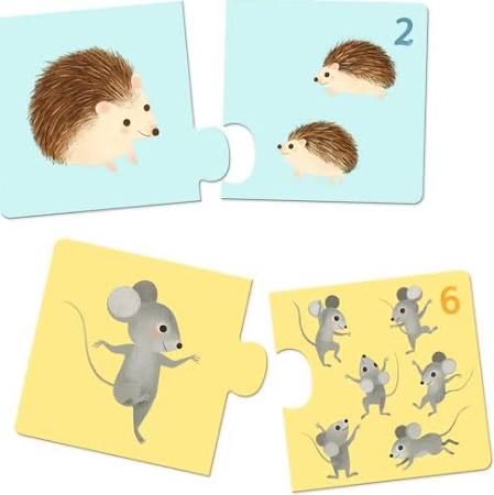 Djeco Puzzle Dúo Bebés Animales