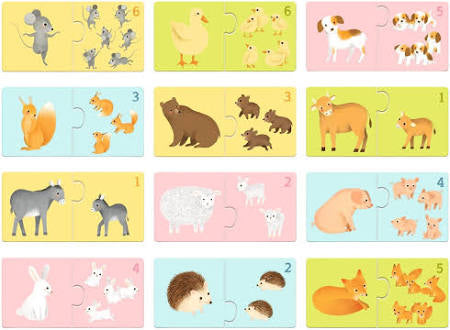 Djeco Puzzle Dúo Bebés Animales