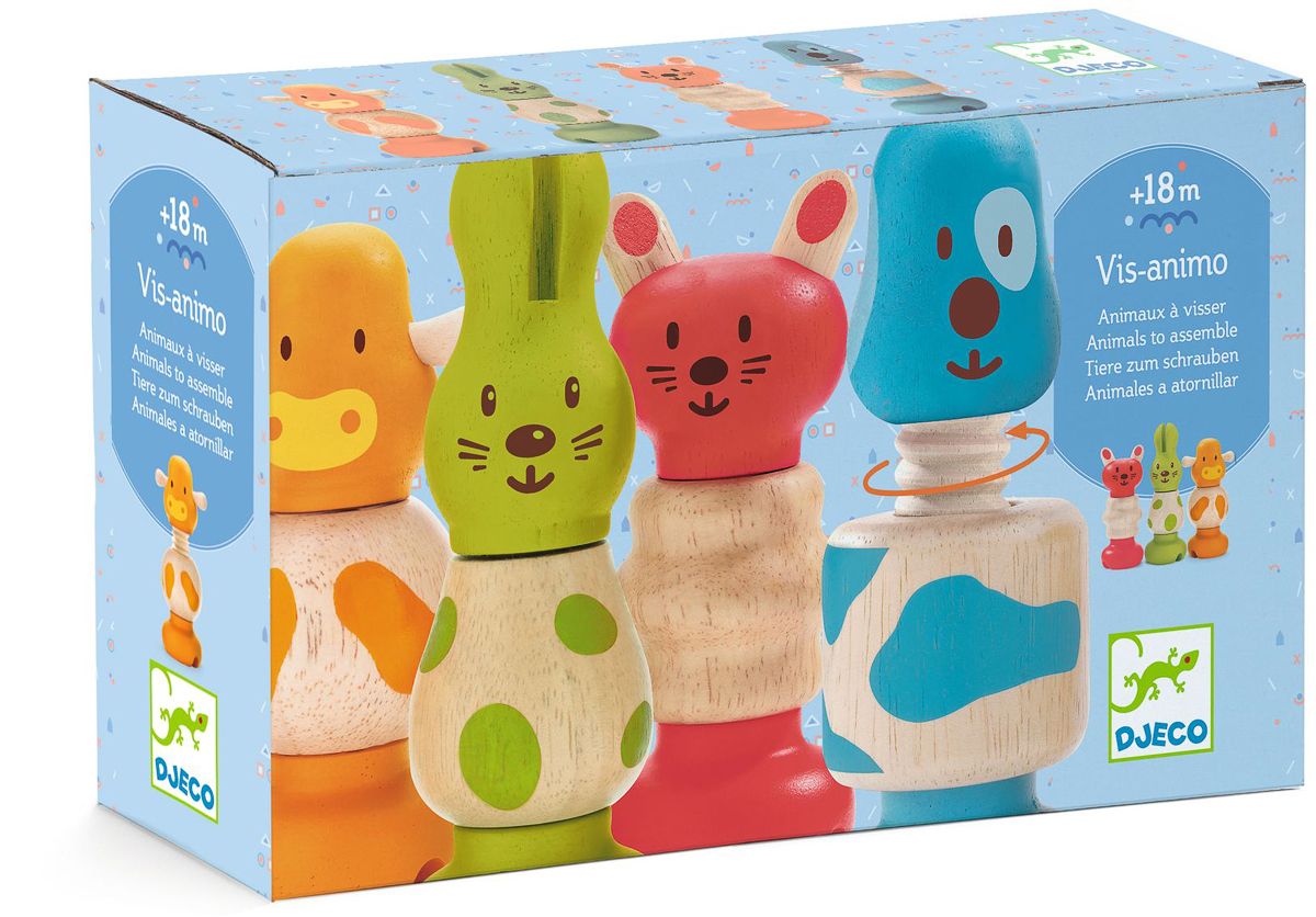 Djeco Vis-animo Animales para atornillar