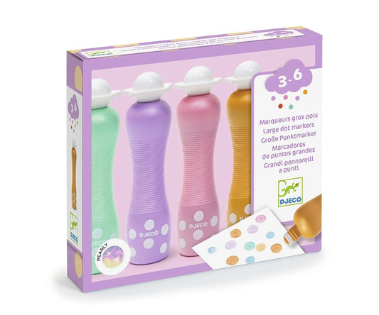 Djeco Marcadores Espuma Perla 4 colores