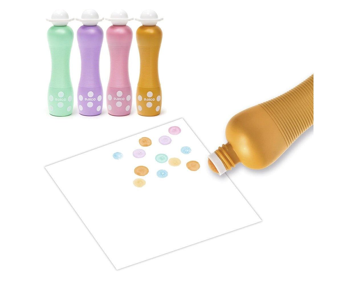 Djeco Marcadores Espuma Perla 4 colores