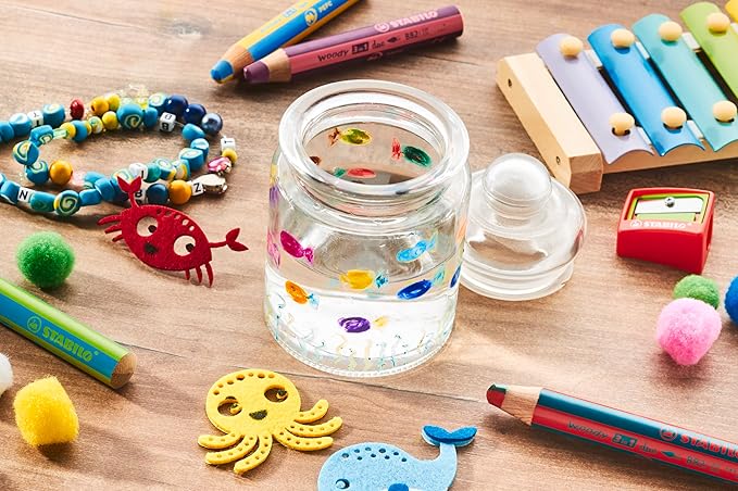 Stabilo Lápices Woody 3 en 1 Estuche 10 bicolores