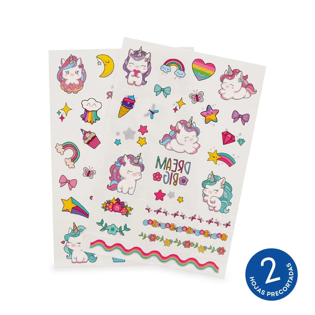 Legami Tatuajes temporales unicornio