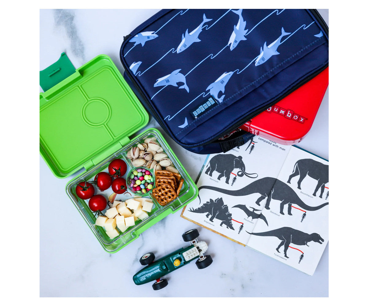 Yumbox Snack Shark Tray Verde
