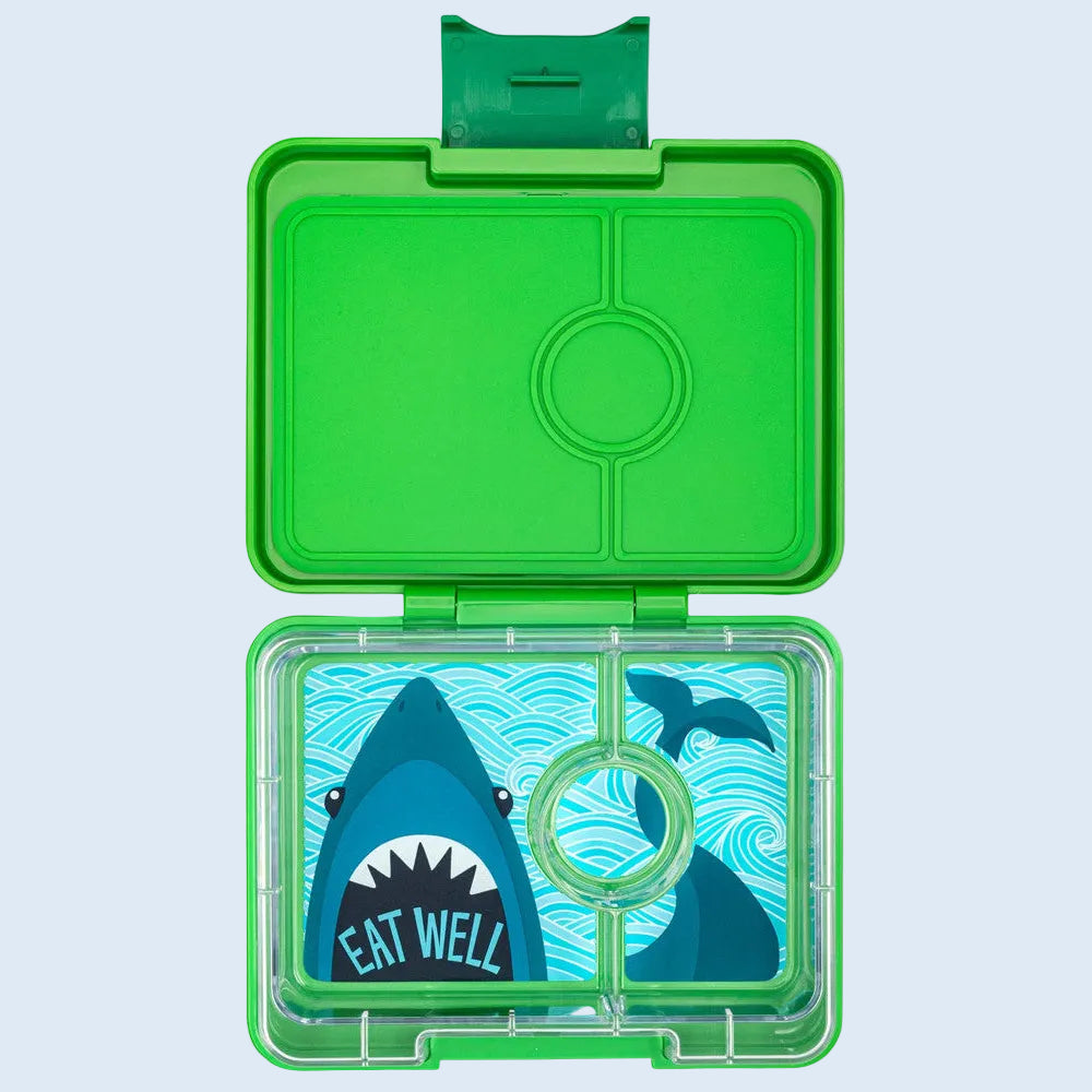 Yumbox Snack Shark Tray Verde