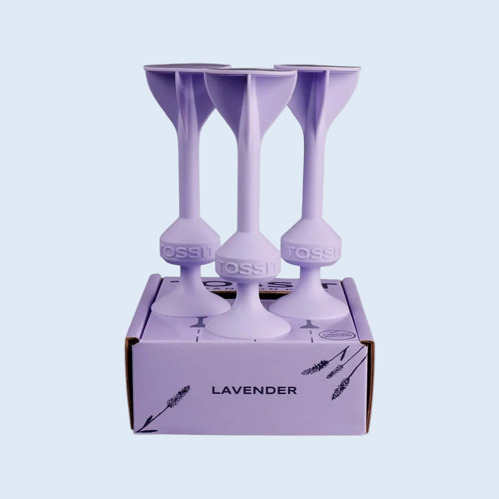 Tossit Set 3 Dardos de silicona con ventosa Lavanda