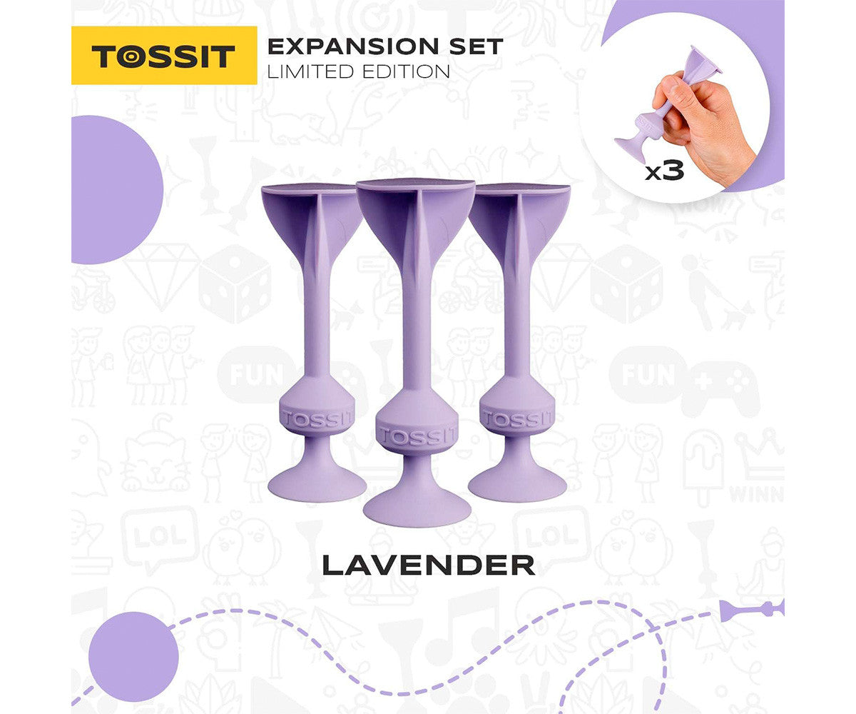 Tossit Set 3 Dardos de silicona con ventosa Lavanda